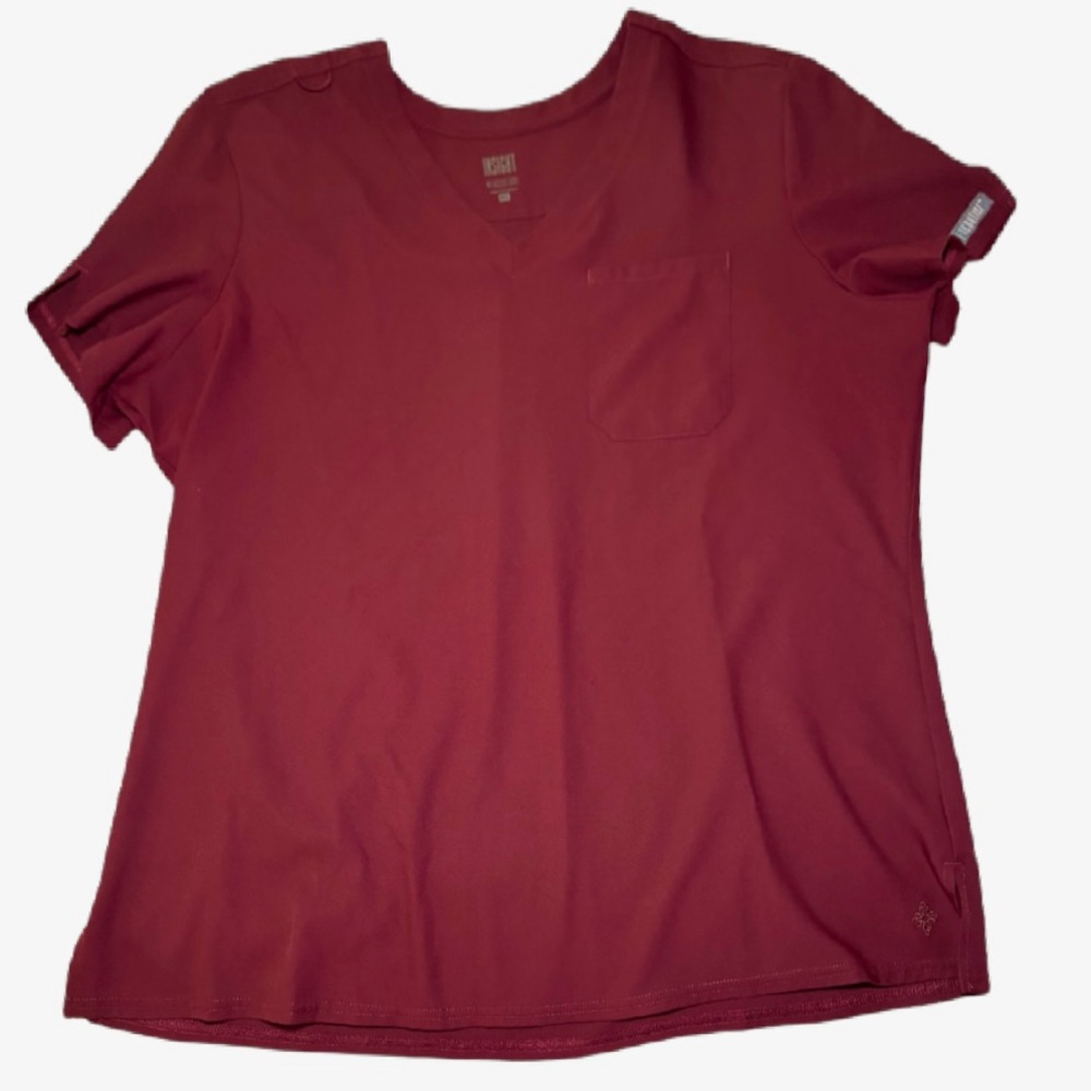 Med Couture Wine Scrub Top